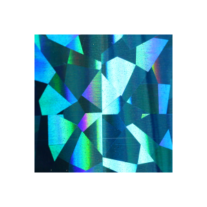 Transferfolie, Hologramm, Spiegeleffekt, blau