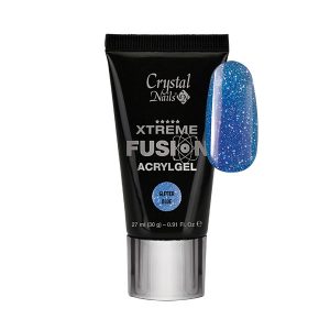 CN Xtreme Fusion AcrylGel - Glitter Blue 30g