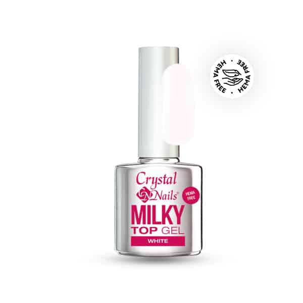CN Milky Top Gel - White, 8ml THF