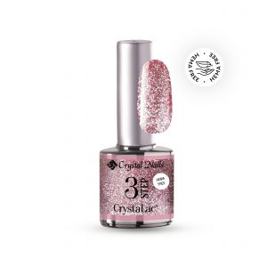 CN 3S HEMA FREE CrystaLac 8ml #05FP Full Platinum - Sparkling rose quartz