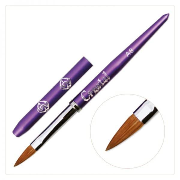 A8 Acryl Pinsel mit Metallkappe