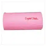 Handauflage (Frottier), pink mit aufgesticktem Logo