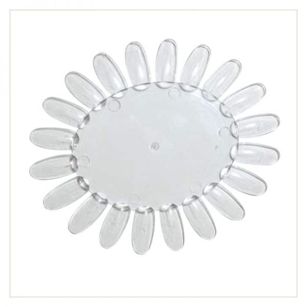 White Nail Art Disk (Muster Margarete)