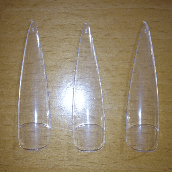 Stiletto Tips für Nail Art (clear) 50 stück