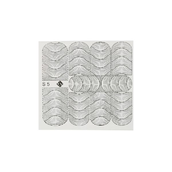 Folieneffekt Nagelaufkleber #5 - silber