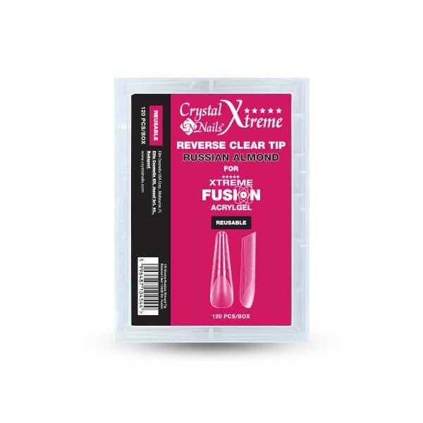 CN Xtreme Fusion AcrylGel Universal Half Reverse Tip (120pcs) - Russian almond