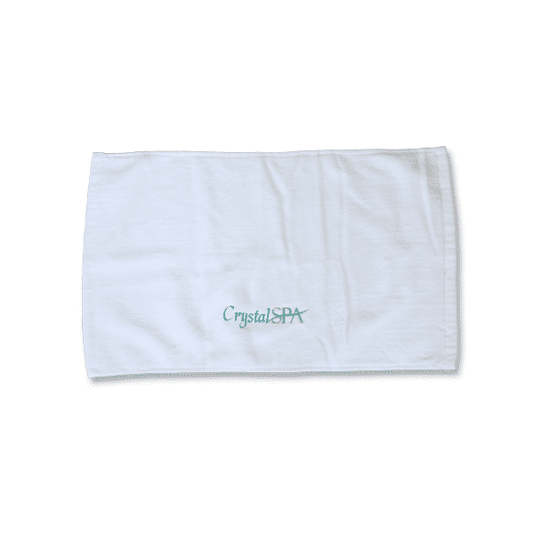 Crystal Spa - Baumwollhandtuch, weiß