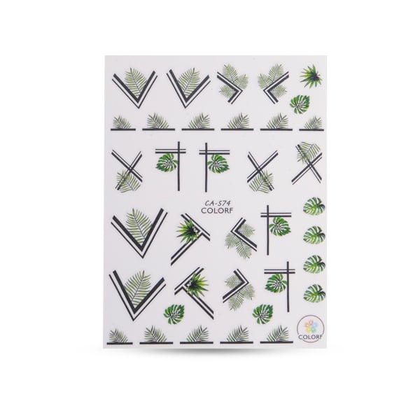 Nail sticker CA-574 Tropical Leaf""