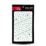 Nail sticker F284 - Silver Snowflake