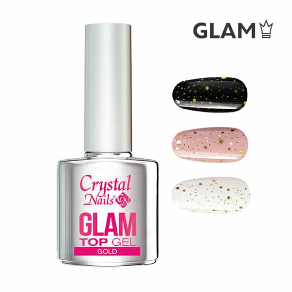 CN Glam Top Gel - Gold, 4ml THF