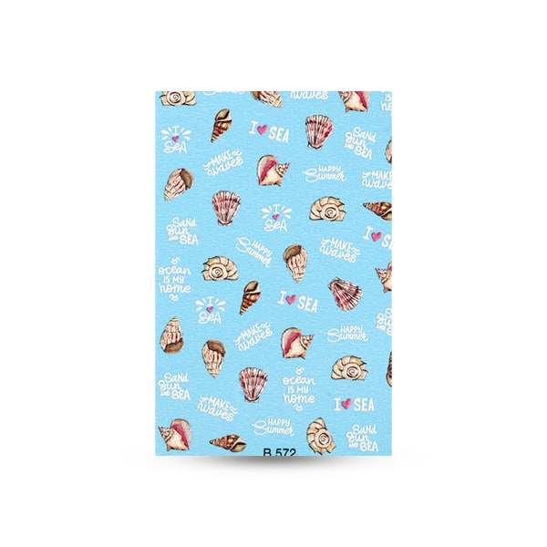 Schmuck Aufkleber "Sand, Sun and Sea"