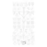 Ausmalschablone Animals" - silber"