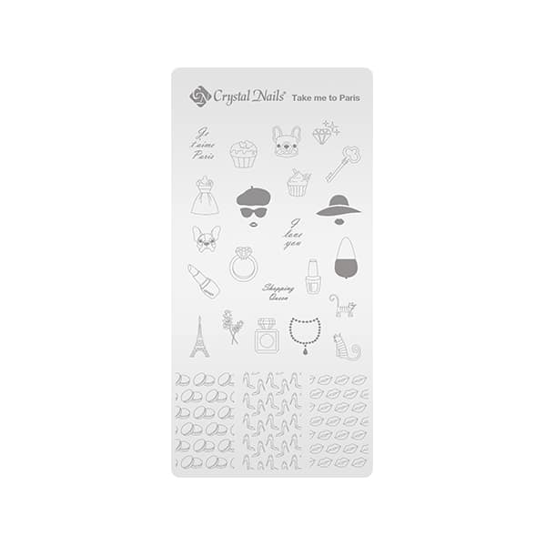 Stamping Plate (Stempel Vorlagen) Take me to Paris