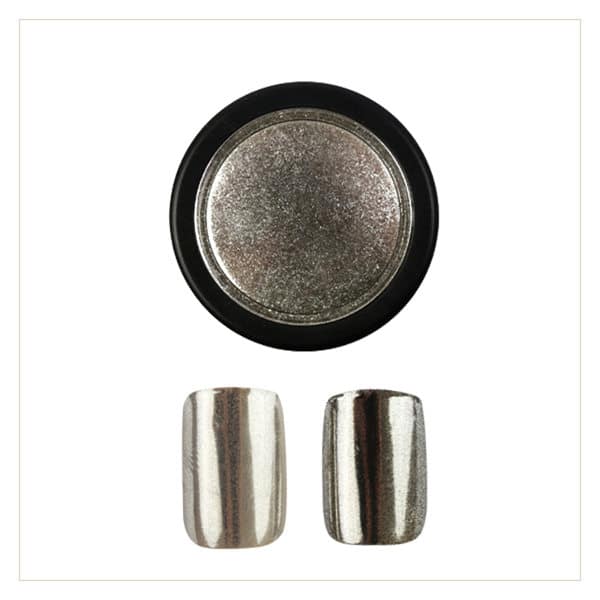 Chrome Mirror Pigment Powder, silber