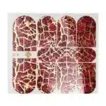 Decoupage Nagelaufkleber D4 - rote Rosen