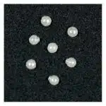 Halbkreis Perle, weiß, 2mm