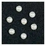 Halbkreis Perle, weiß, 3mm