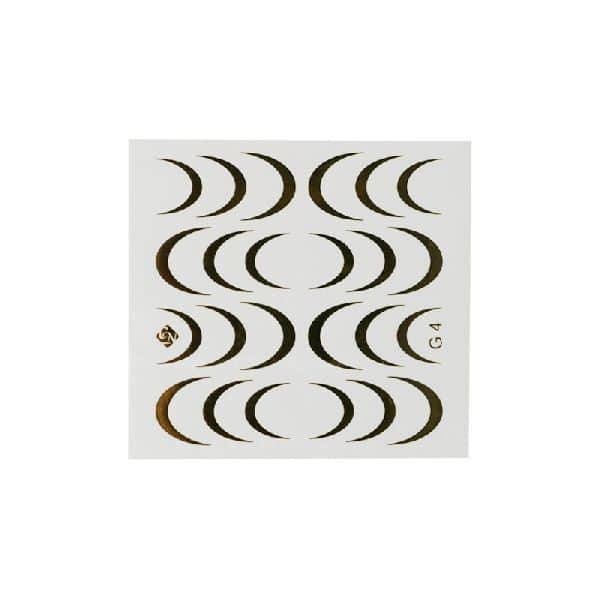 Folieneffekt Nagelaufkleber #4 - gold