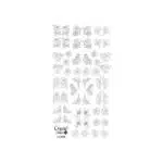 Ausmalschablone Blooming" - weiß"