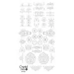 Ausmalschablone Rococo" - schwarz"