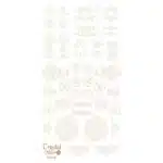 Ausmalschablone Rococo" - gold"