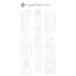 Ausmalschablone Vitrage" - silber"