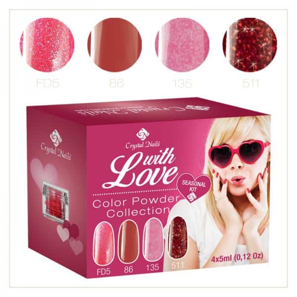'With Love' Powder  Colors Kit, 3 Bezahlen 1 Gratis dabei