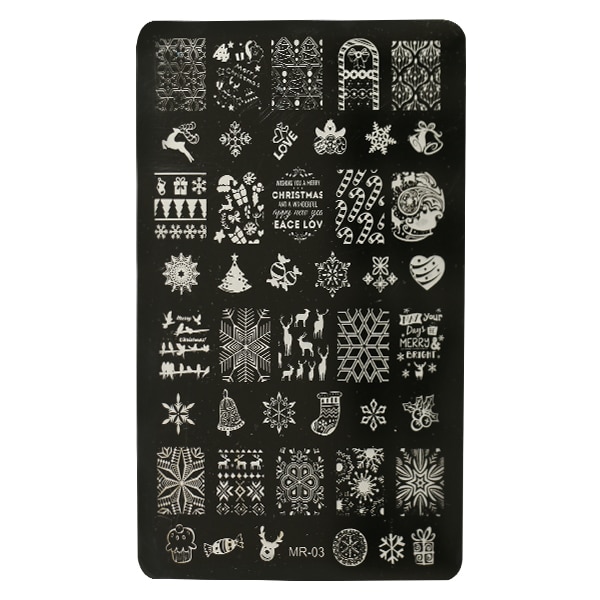 Stamping Plate (Stempel Vorlagen) Xmas Spirit