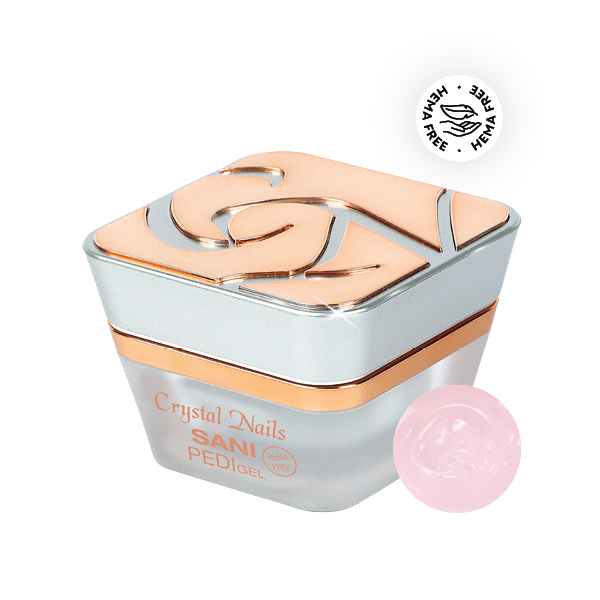 CN Sani Pedi gel 15ml THF - Nagelkorrekturen, soft peach pink, transparent, zieht sich glatt