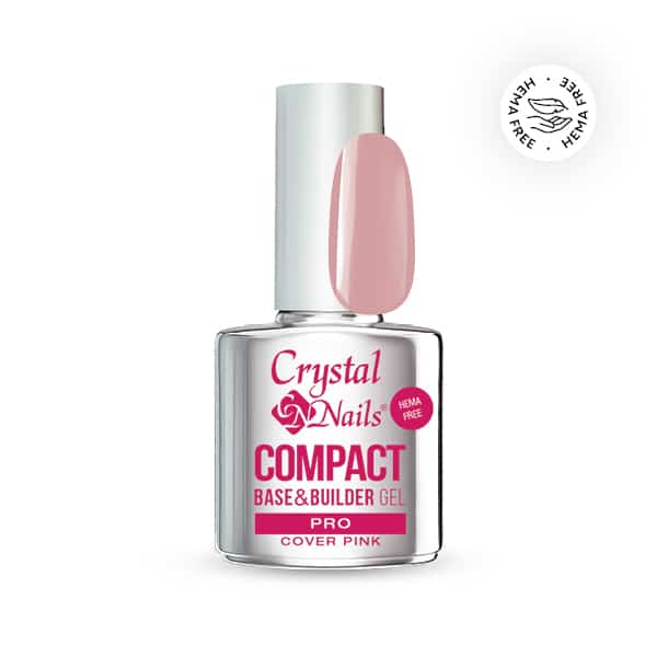 CN Compact Base Cover Pink gel PRO 13ml - dickviskoser, selbstglättend, M-Länge