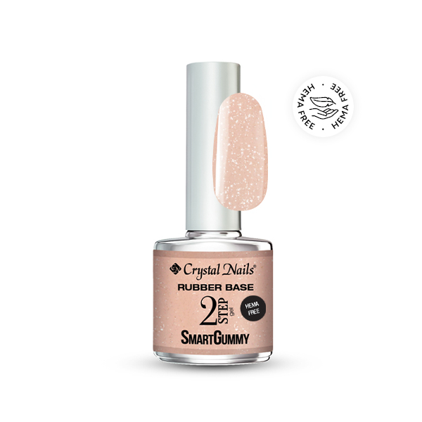 CN SmartGummy Base & Builder gel - Nr8 Shimmer Peach, 8ml THF