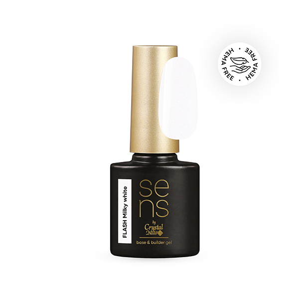 SENS FLASH base&builder gel - milky white 10ml THF