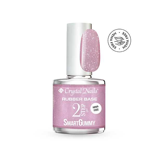 CN SmartGummy Base & Builder gel - Nr6 Shimmer Rose, 8ml THF