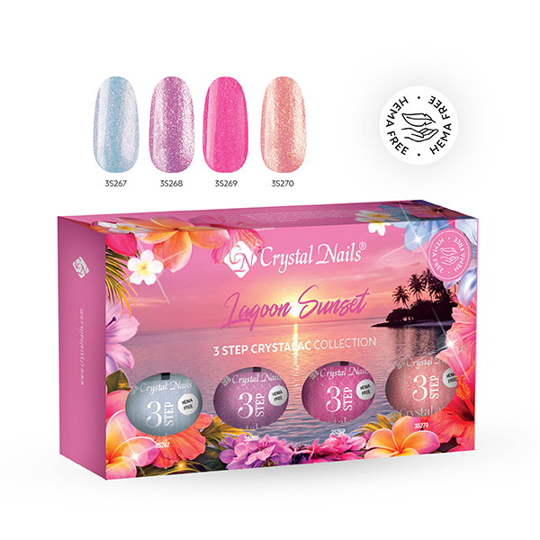 3 STEP HEMA Free CrystaLac Kit - Lagoon Sunset