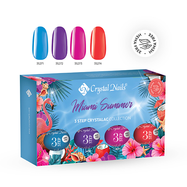 3 STEP HEMA Free CrystaLac Kit - Miami Summer