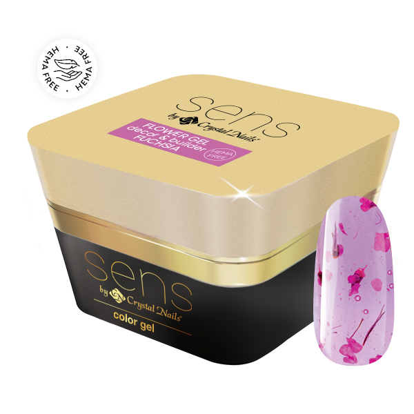 CN sens FLOWER decor & builder gel Fuchsia 5ml THF